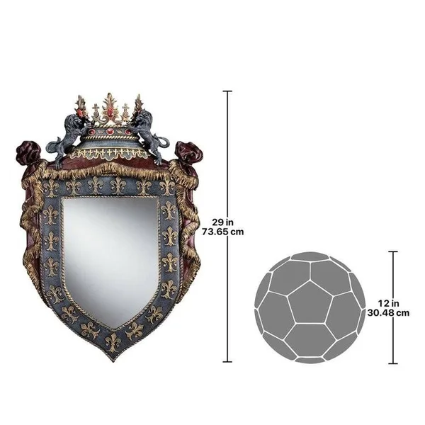 Design Toscano Chateau St. Roche Sculptural Wall Mirror