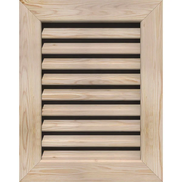Ekena Millwork GVWVE26X2801SFUPI 26x22W x 28x22H Vertical Gable Vent (31x22W x 33x22H Frame Size): Unfinished - Functional, Smoot