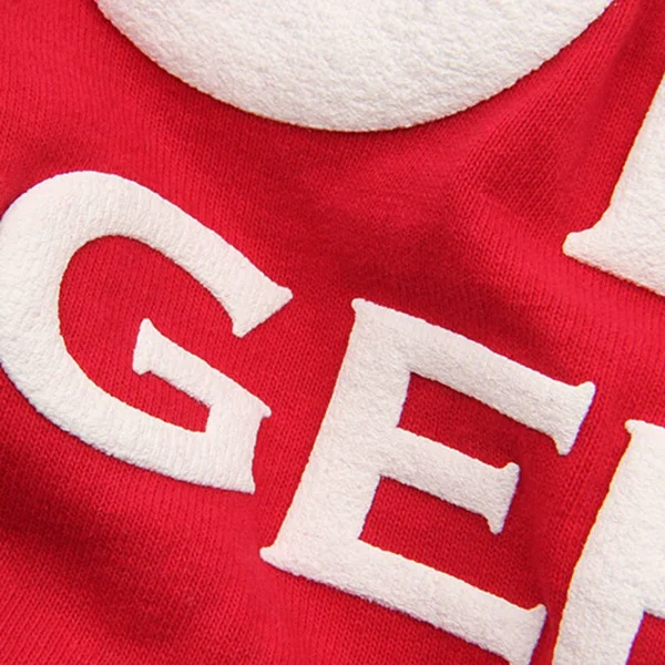 Wisconsin Badgers Women's Ombre Long Sleeve Dip-Dyed Spirit Jersey - Red, Size: Large
