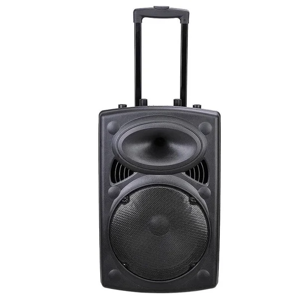 Yescom Portable Active PA Speaker Mic Guitar Amp Bluetooth USB SD LCD FM Remote w/ Wireless Microphone