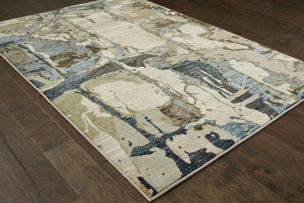 Oriental Weavers Evolution 8027A 6&7x22 x 9&6x22 Blue Area Rug