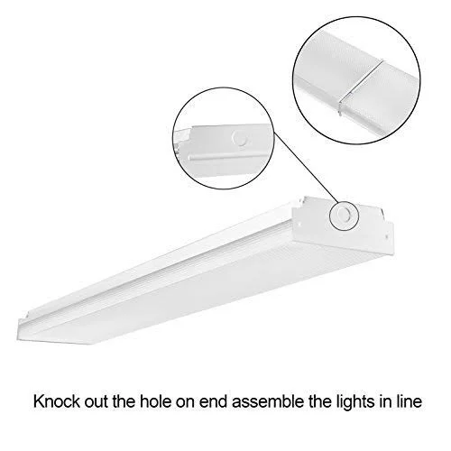 FaithSail 4ft LED Wraparound 40W 4 Foot LED Shop Lights for Garage, 4400lm, LED