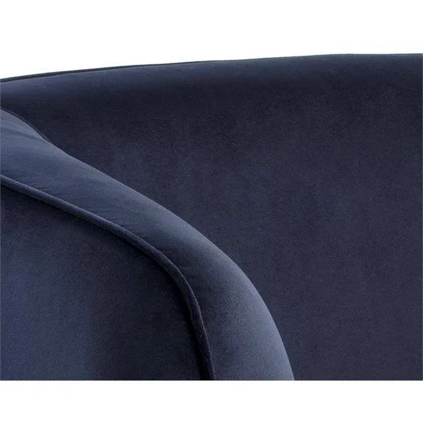 Sunpan Amara 17x22 Modern Fabric Lounge Chair in Abbington Navy - 105522
