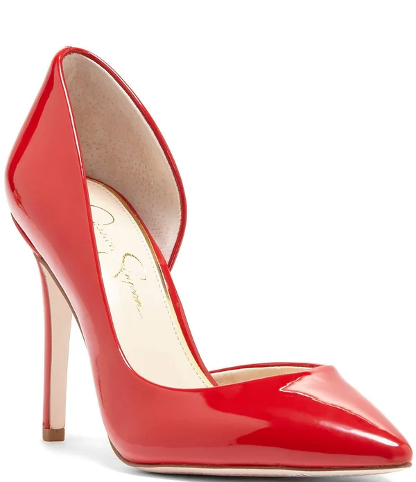 Jessica Simpson Prizma Patent D&Orsay Pumps - 8.5M