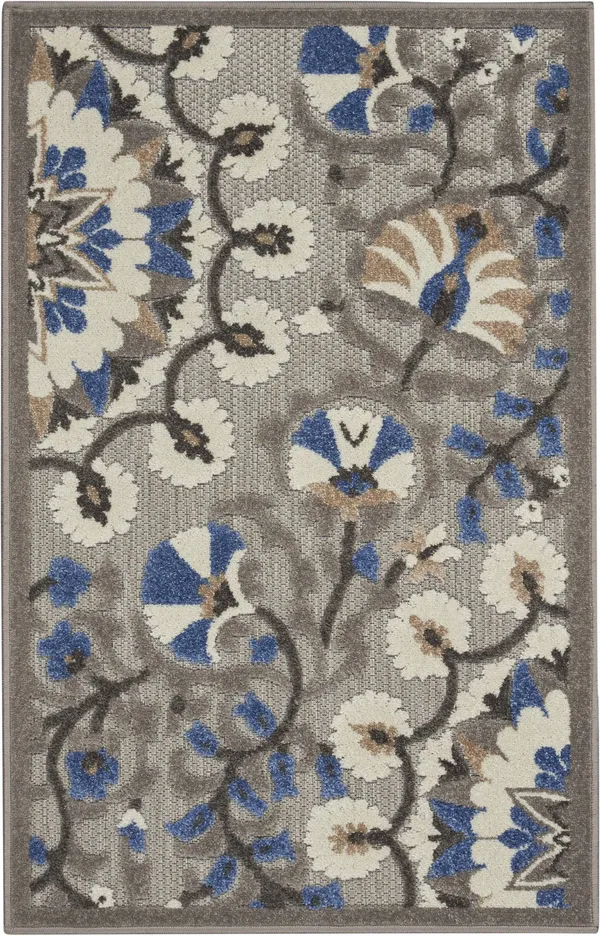 Nourison Aloha ALH20 Area Rug - Red/Multi, 7& x 10&
