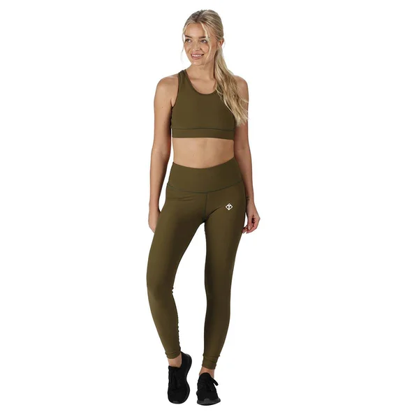 Khaki Diamond Leggings, Tikiboo M, Khaki