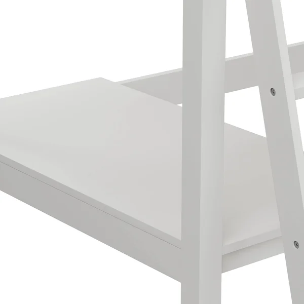 Hillsdale Caspian Twin Study Loft with Chair, White
