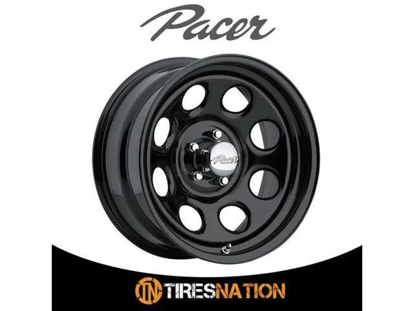 Pacer 297B Soft 8 16x8 (5-5) Gloss Black Painted Finish