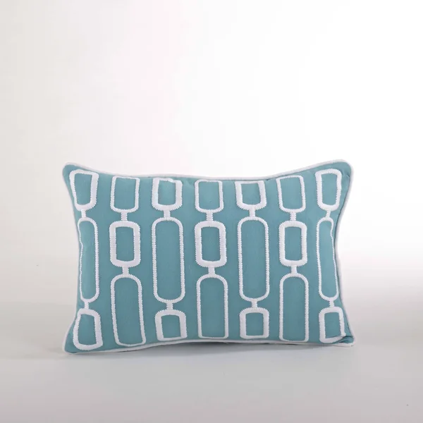 Saro Modernica Stitched Design Down Filled Throw Pillow - Tangerine