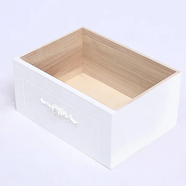DL Furniture - Fully Assembled Tone Finish Night Stand 3 Drawer Storage Shelf Organizer 100% Light Weight Basswood, White
