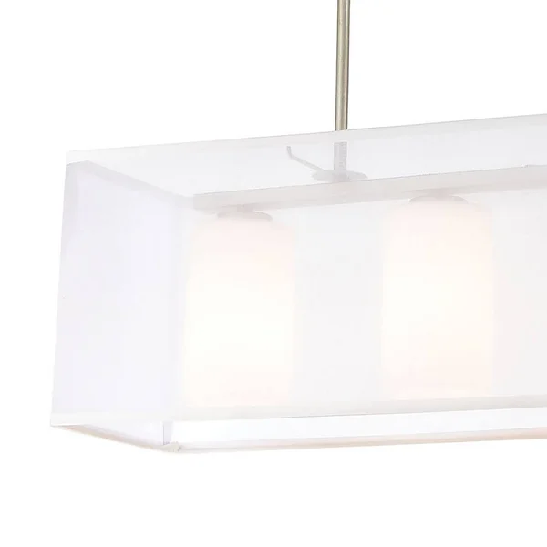 Elk Lighting Diffusion 4-Light Island Light in Aged Silver with Frosted Glass 57038/4