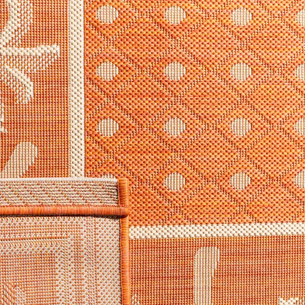 Safavieh 8& x 11& Courtyard CY5148A Rust - Sand Rug