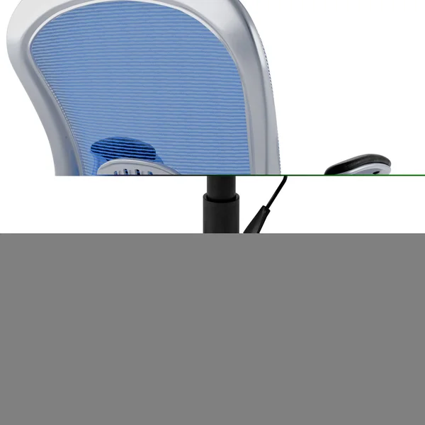 CorLiving Leatherette Office Chair with Mesh Back - Blue/Black