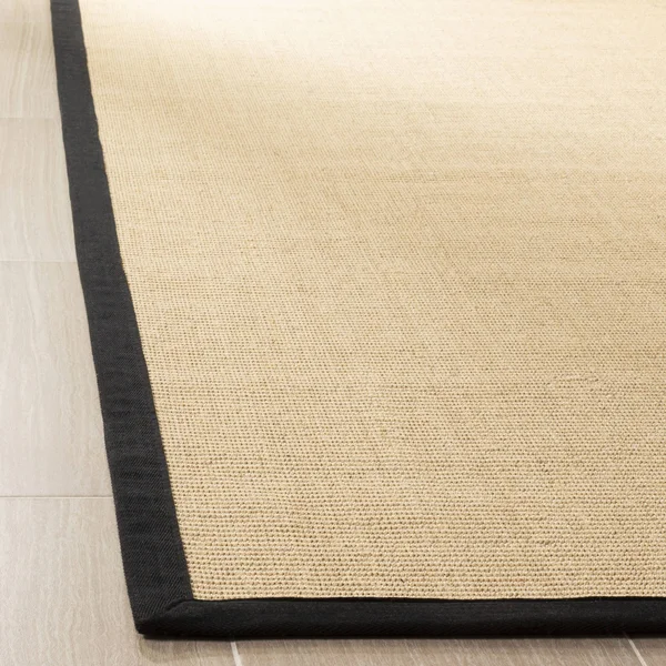 Safavieh NF131A Natural Fiber Beige - Black Area Rug - 8& x 10&