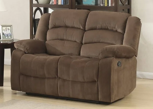 AC Pacific Bill Brown Reclining Love Seat