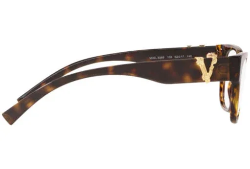 Versace VE3283 Eyeglasses - 52-17-140, 108 Dark Havana