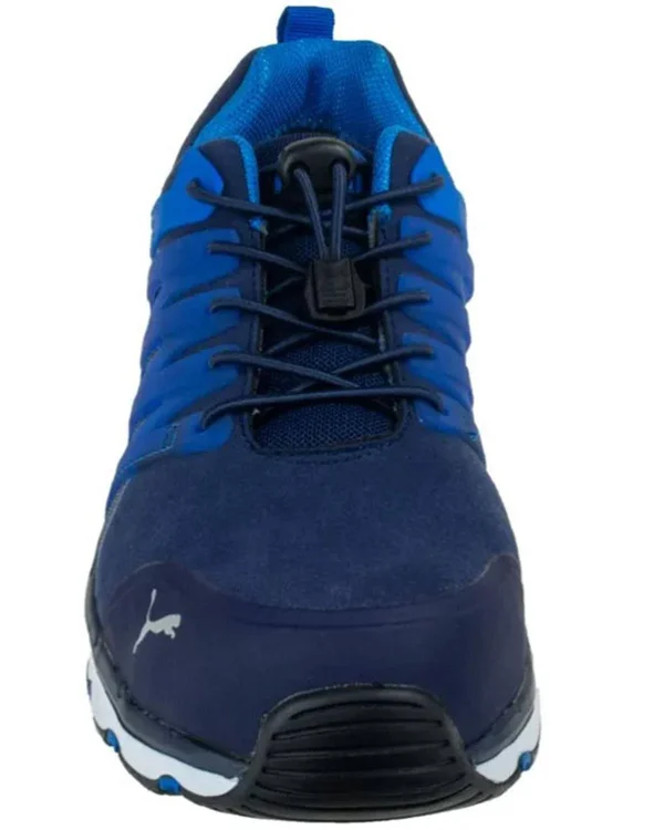 Men's Puma Safety Shoes Velocity Low 2.0 SD Work Shoe, Size: 7, Blue