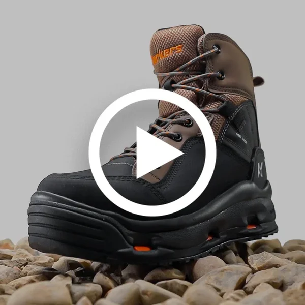 Korkers Buckskin Wading Boots, Kling-On/Studded Kling-On boot_size:15