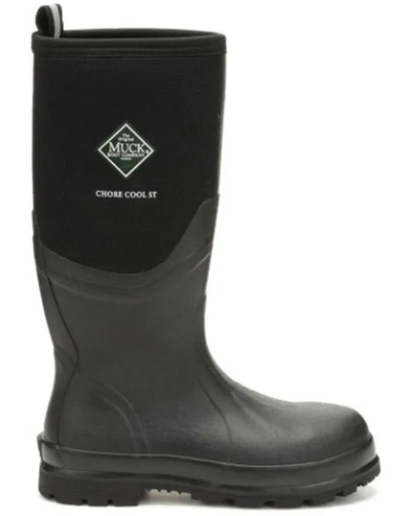 Muck Men's Chore Cool Steel Toe Boots Black 7