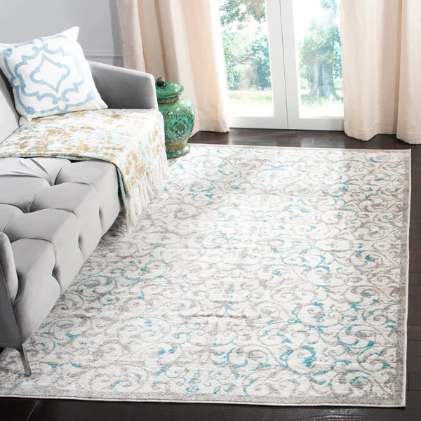 Safavieh Skyler Sky198D 5&1x22 x 7&6x22 Ivory, Blue Area Rug