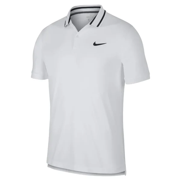 Nike NikeCourt Dry Polo Pique White/Black/Black - Men's, Size: XL