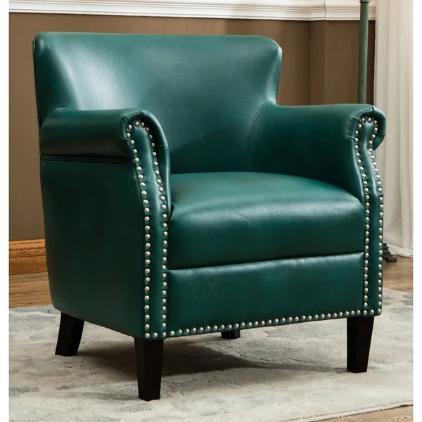 Greyson Living Hendrick Teal Club Chair by, Blue
