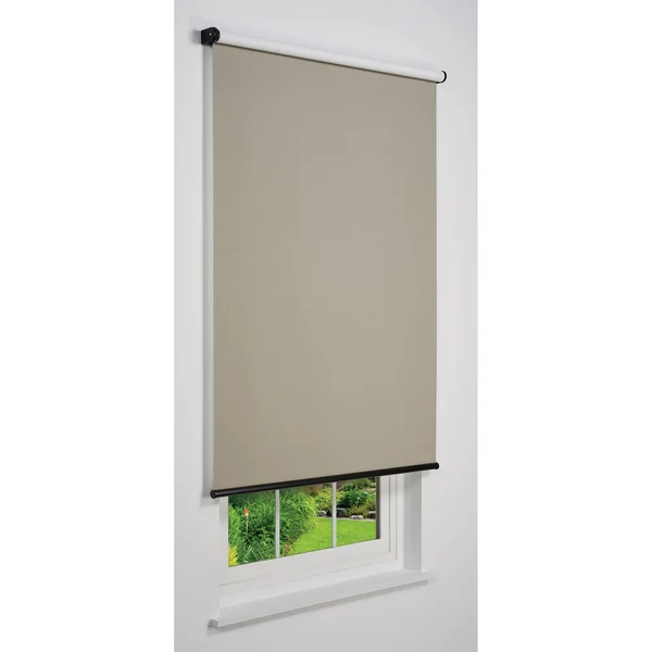 Linen Avenue Cordless Blackout Roller Shade, Taupe 20 W x 78 H