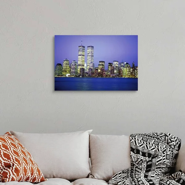 New York City Skyline with World Trade Center - Canvas Wall Art, 30x20, Great Big Canvas
