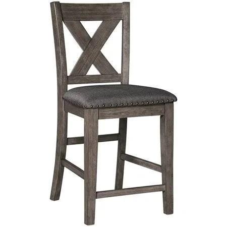 Pemberly Row 25x22 Counter Stool in Gray