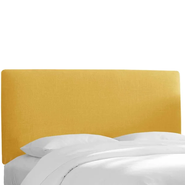 Skyline Furniture Custom Upholstered Headboard in Linen Yellow Twin 750