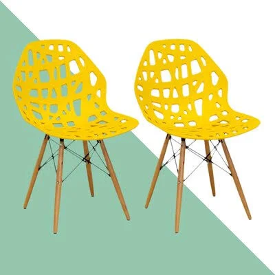 Catullo Side Chair George Oliver Color: Yellow