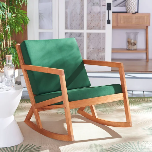 Safavieh PAT7013N Vernon Rocking Chair Natural & Green