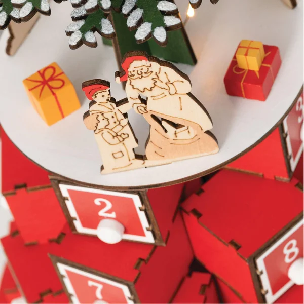 Sullivans Tree Advent Calendar 15x22H Red