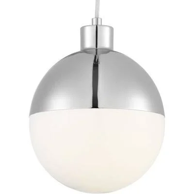George Oliver Chris 1-Light LED Globe Pendant Finish: Polished Chrome