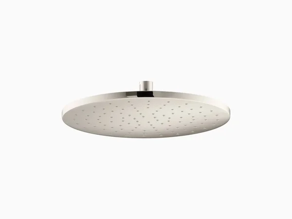 KOHLER K-13690-SN Contemporary Round 12x22 Rainhead with Katalyst Air-Induction Spray, 2.5 GPM - Vibrant Polished Nickel