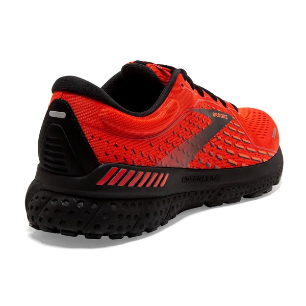 Brooks Men's Adrenaline GTS 21 Samba/Cherry/Black, 11.5, D