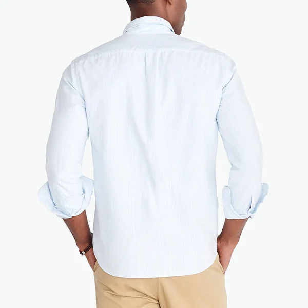 J.Crew Factory Mens Flex Oxford Casual Shirt (LUDLOW Blue White - Size X-Small)