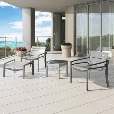 Kor Aluminum Slat Patio Dining Chair Tropitone Frame Color: Woodland Green - Seat Finish: Kaffee