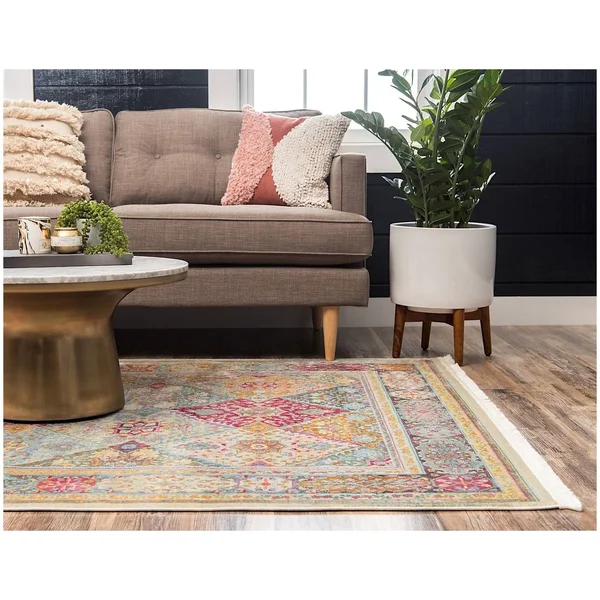 Unique Loom Baracoa Traditional Area Rug Collection - Round 8&4x22 3139631
