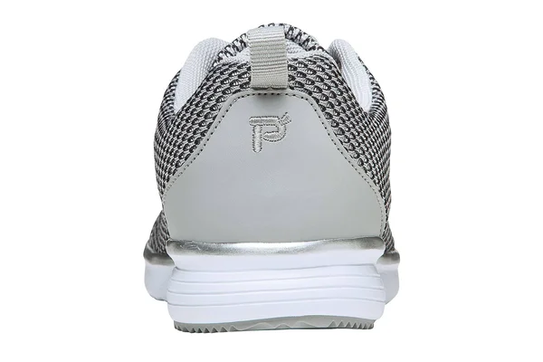 Propet Women's TravelFit Prestige Silver/Black 9.5 W