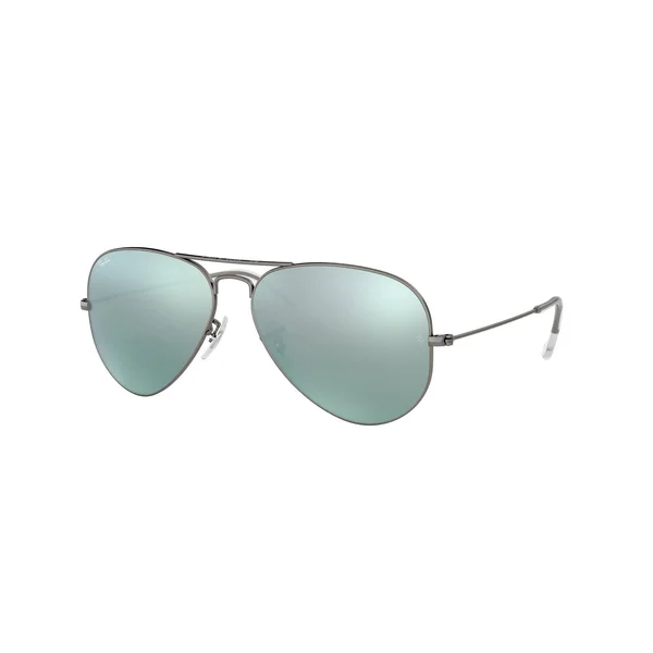Ray-Ban Aviator Gunmetal Sunglasses - Gunmetal Frames/Gray Flash Lenses