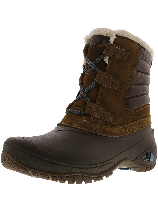 The North Face Women's Shellista II Shorty Boot Brown/Blue 8.5