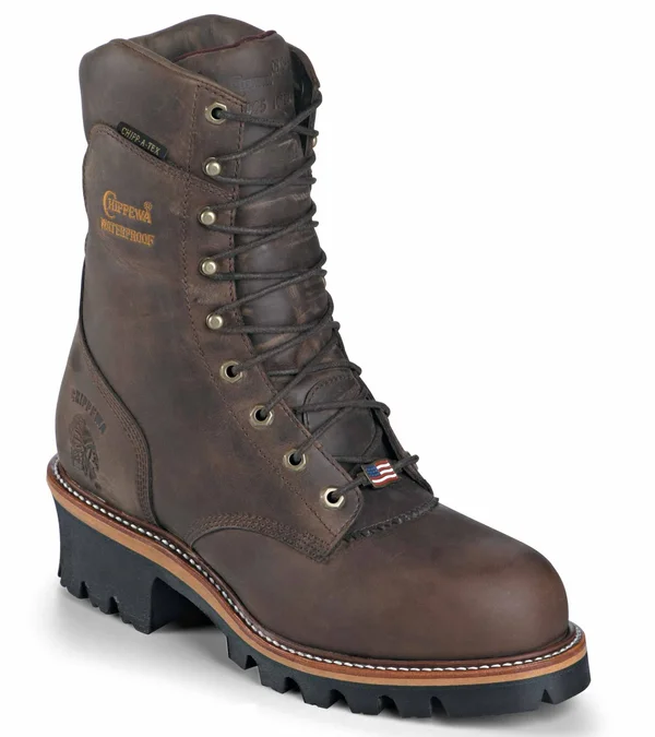 Chippewa Men's Bay Apache Logger Steel Toe 9 in. Boot