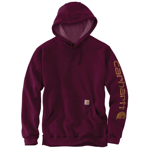 Men's Carhartt Midweight Hooded Logo Sweatshirt - Xs, Port by Gemplers