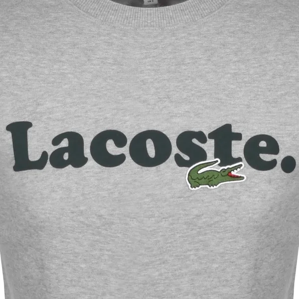 Lacoste Large Crocodile Sweatshirt Grey
