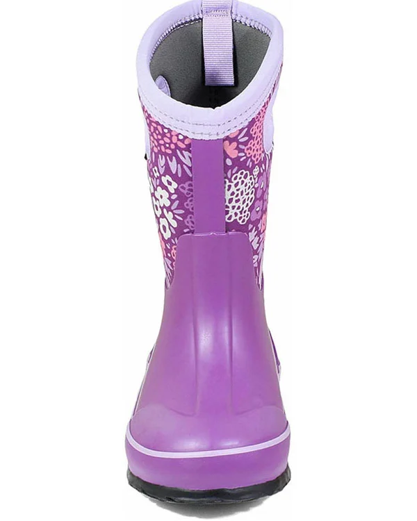 Bogs Kids& Classic Big NW Garden Boot - 11 - Violet Multi
