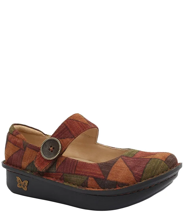 Alegria Paloma Patchwork Printed Leather Mary Janes - 39(9M)