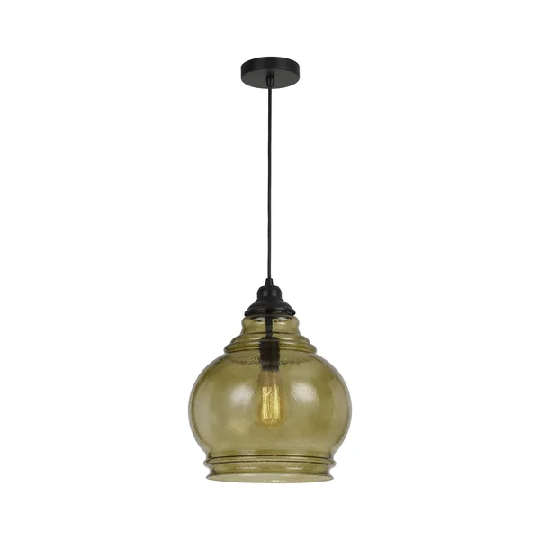 Cal Lighting FX-3671-1 Rovigo Rippled Glass Pendant
