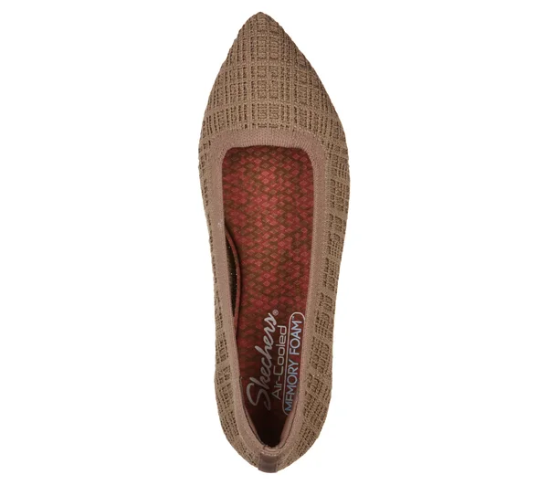 Skechers Women's Cleo Point Shoe, Mocha, 7.5