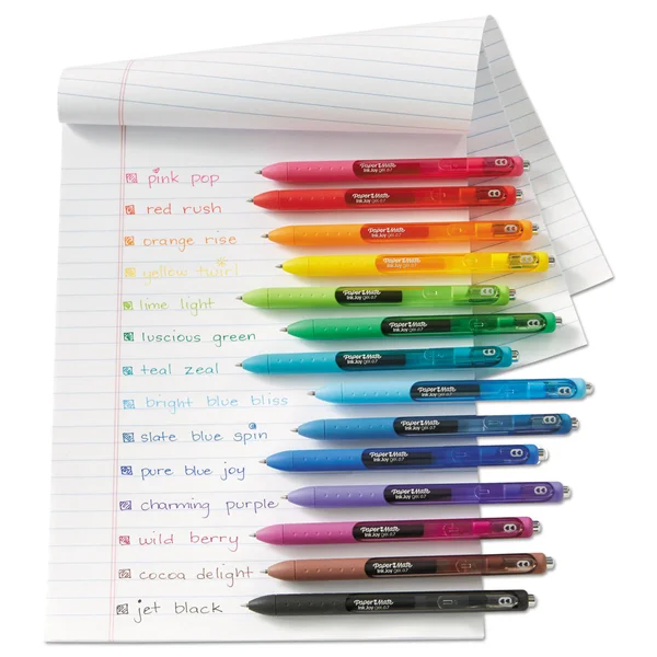Paper Mate InkJoy Gel Retractable Pen Office Pack - Assorted Colors, 0.7mm, 36-Pack